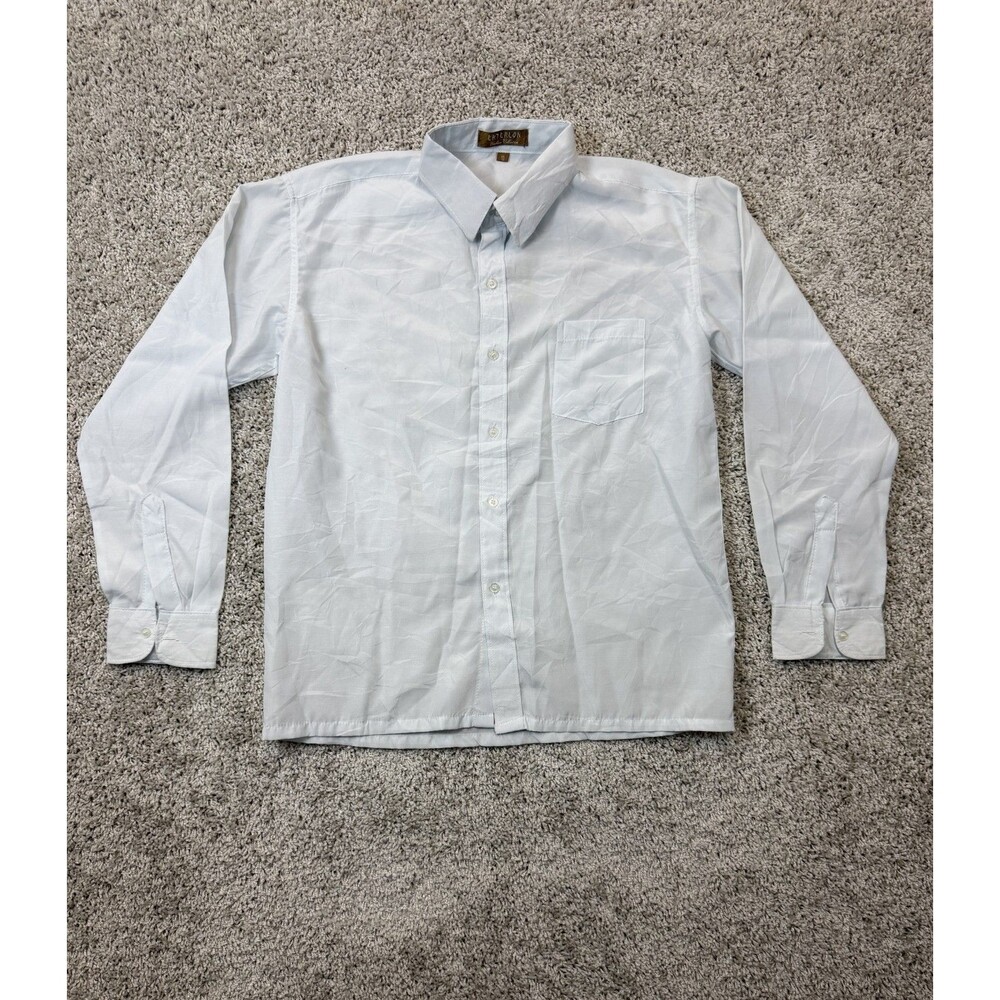 Entrelon Womens Size 18 White Long Sleeve Button Down Collared Dress Shirt Blous